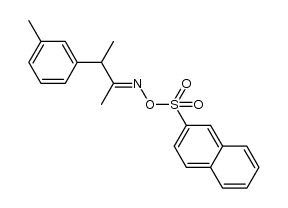 3-(m-tolyl)butan-2-one O-naphthalen-2-ylsulfonyl oxime结构式