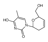 1-[(2R,6S)-6-(hydroxymethyl)-3,6-dihydro-2H-pyran-2-yl]-5-methylpyrimidine-2,4-dione Structure