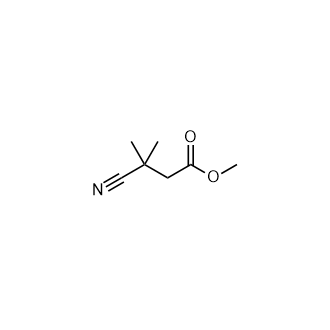 Methyl3-cyano-3-methylbutanoate Structure