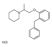 1-[1-(2-benzylphenoxy)propan-2-yl]piperidine,hydrochloride结构式