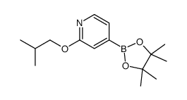 2-(Isobutoxy)pyridine-4-boronic acid pinacol ester结构式