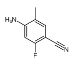2-甲基-4-氰基-5-氟苯胺结构式