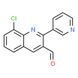 8-chloro-2-(pyridin-3-yl)quinoline-3-carbaldehyde结构式