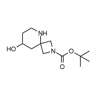 tert-Butyl 8-hydroxy-2,5-diazaspiro[3.5]nonane-2-carboxylate Structure