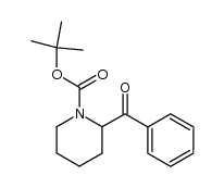 1,1-dimethylethyl 2-benzoyl-1-piperidinecarboxylate Structure