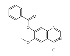 4-hydroxy-6-methoxyquinazolin-7-yl benzoate Structure