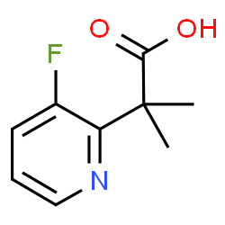 2-(3-氟吡啶-2-基)-2-甲基丙酸结构式