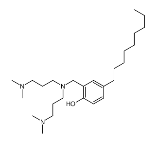 2-[[bis[3-(dimethylamino)propyl]amino]methyl]-4-nonylphenol结构式