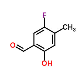 5-Fluoro-2-hydroxy-4-methylbenzaldehyde结构式