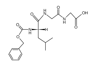 N-[N-(N-benzyloxycarbonyl-L-leucyl)-glycyl]-glycine结构式