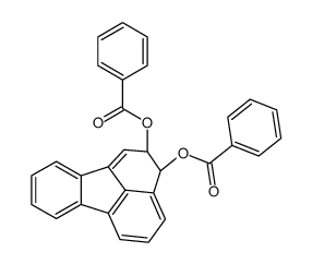 [(2S,3S)-3-benzoyloxy-2,3-dihydrofluoranthen-2-yl] benzoate结构式