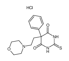 5-(2-Morpholin-4-yl-ethyl)-5-phenyl-2-thioxo-dihydro-pyrimidine-4,6-dione; hydrochloride Structure