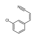 3-(3-chlorophenyl)prop-2-enenitrile结构式