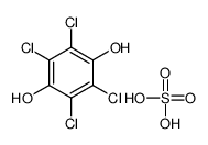 sulfuric acid,2,3,5,6-tetrachlorobenzene-1,4-diol Structure