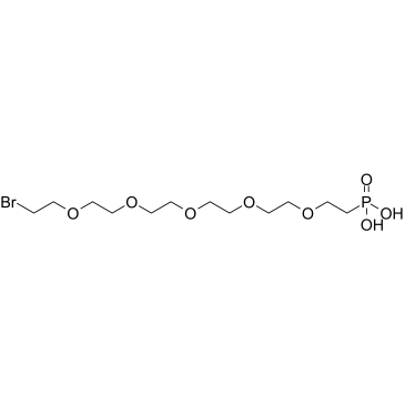 Bromo-PEG5-phosphonic acid结构式