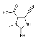 1H-Imidazole-5-carboxylicacid,2-amino-4-cyano-1-methyl-(9CI) Structure