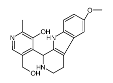 5-(hydroxymethyl)-4-(6-methoxy-2,3,4,9-tetrahydro-1H-pyrido[3,4-b]indol-1-yl)-2-methylpyridin-3-ol Structure