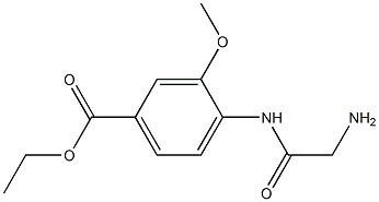 ethyl 4-(2-aminoacetamido)-3-methoxybenzoate结构式