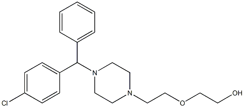 (+)-Hydroxyzine Structure