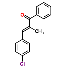 (E)-3-(4-chlorophenyl)-2-methyl-1-phenyl-2-propen-1-one Structure