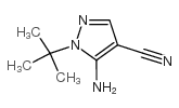 5-AMINO-1-TERT-BUTYL-1H-PYRAZOLE-4-CARBONITRILE structure