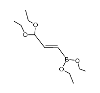 diethyl-3,3-diethoxyprop-1-enylboronate Structure