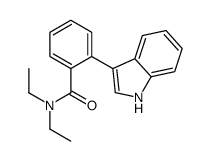 N,N-Diethyl-2-(1H-indol-3-yl)benzamide结构式