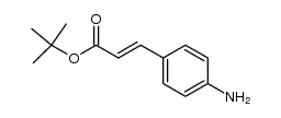 tert-butyl 4-aminocinnamate结构式