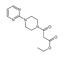ethyl 3-oxo-3-(4-pyrimidin-2-ylpiperazin-1-yl)propanoate结构式