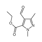 ethyl 4-formyl-2,5-dimethylpyrazole-3-carboxylate结构式