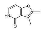 2,3-Dimethyl-4,5-dihydrofuro(3,2-c)pyridin-4-one结构式