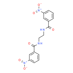 N,N'-ethane-1,2-diylbis(3-nitrobenzamide) Structure