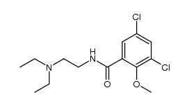 3,5-dichloro-N-(2-(diethylamino)ethyl)-2-methoxybenzamide Structure