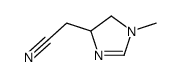 (9ci)-4,5-二氢-1-甲基-1H-咪唑-4-乙腈结构式