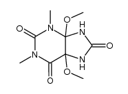 4,5-dimethoxy-1,3-dimethyl-tetrahydro-purine-2,6,8-trione Structure