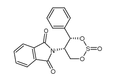 2-((4S,5S)-2-oxido-4-phenyl-1,3,2-dioxathian-5-yl)isoindoline-1,3-dione结构式