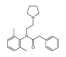 2',6'-Dimethyl-2-phenyl-N-[2-(1-pyrrolidinyl)ethyl]acetanilide Structure