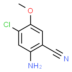 2-氨基-4-氯-5-甲氧基苯甲腈结构式