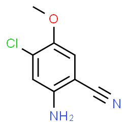 2-Amino-4-chloro-5-methoxybenzonitrile Structure