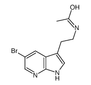 N-[2-(5-bromo-1H-pyrrolo[2,3-b]pyridin-3-yl)ethyl]acetamide Structure