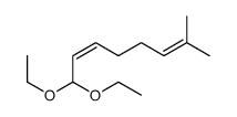 1,1-diethoxy-7-methylocta-2,6-diene Structure