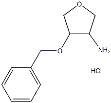 [4-(benzyloxy)tetrahydrofuran-3-yl]amine hydrochloride Structure