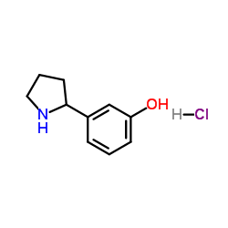 3-(Pyrrolidin-2-yl)phenol hydrochloride Structure