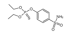 Phosphorothioic acid O-[4-(aminosulfonyl)phenyl]O,O-diethyl ester结构式