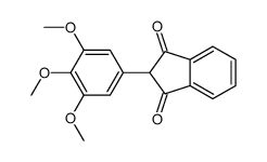 2-(3,4,5-trimethoxyphenyl)indene-1,3-dione结构式