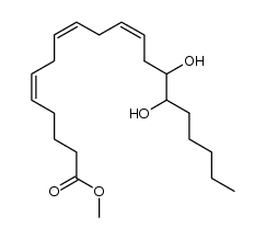 14,15-dihydroxy-eicosa-5Z,8Z,11Z-trienoic acid methyl ester结构式