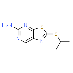 2-(Isopropylthio)thiazolo[5,4-d]pyrimidin-5-amine结构式