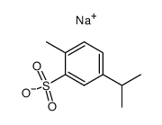 5-isopropyl-2-methyl-benzenesulfonic acid, sodium salt Structure