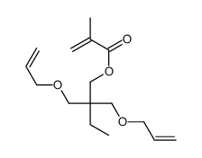 2,2-bis(prop-2-enoxymethyl)butyl 2-methylprop-2-enoate结构式