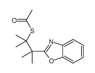 S-[3-(1,3-benzoxazol-2-yl)-2,3-dimethylbutan-2-yl] ethanethioate结构式